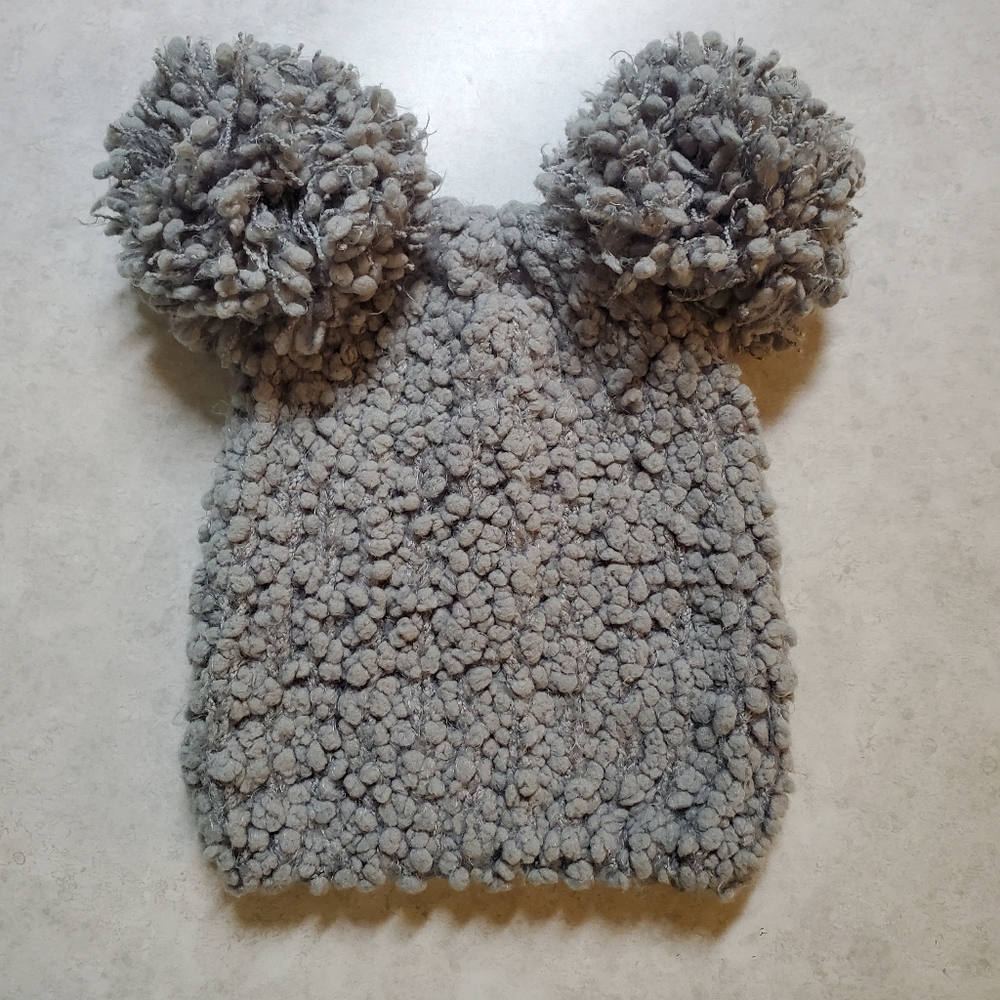 Pom Pom Beanie Like Mickey Mouse Ears - Picture 2 of 9